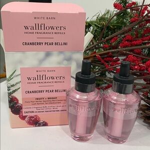 Bath & Body Works “Cranberry Pear Bellini” ” 2 New Holiday Winter Wallflowers